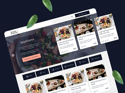 Digital Visual Menu caffee delivery design desktop food menu card menu design menu template mobile online product restaurant template ui ux web webdesign website