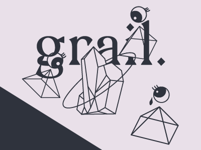 Grail Advertisement branding design illustration logo typography