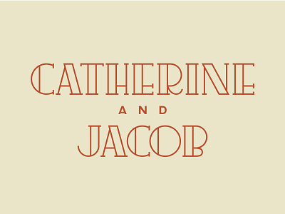 Catherine & Jacob art design graphic design hand drawn hand drawn type hand lettered hand lettering typography vector wedding invitations