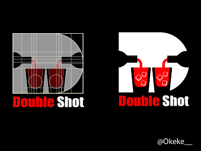 Double shot logo geometic illustration kenya logo nairobi