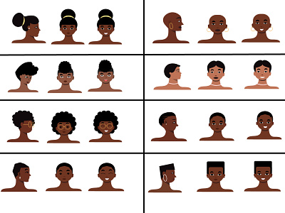 African women characters african women black characters black women illustration illustrator nairobi vector