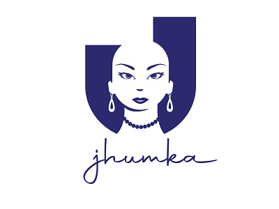 JHUMKA logo fashion logo jewelry jhumka logo jhumka logo kenya nairobi vector woman logo