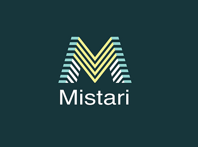 Mistari logo geometric logo m logo mistari logo