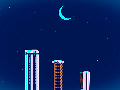 Nairobi skyline illustration illustration kenya nairobi vector