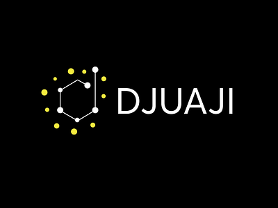 Djuaji artficial intelligence logo artificialintelligence branding letter d logo vector yellow and black