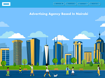 Advertising agency landing page