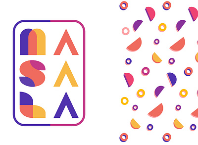 Masala logo adobe illustrator font logo geometric font kenya logo colorful nairobi