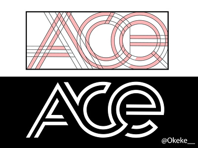 Ace finder geometric logo