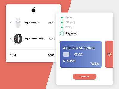 Daily UI #002 - Credit Card Checkout challenge checkout process dailyui dailyui 002 dailyuichallenge ui ux