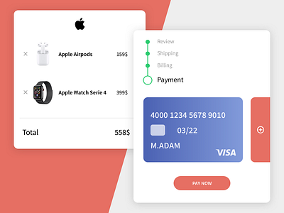 Daily UI #002 - Credit Card Checkout