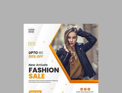 Fashion Sale social media post template instagram post