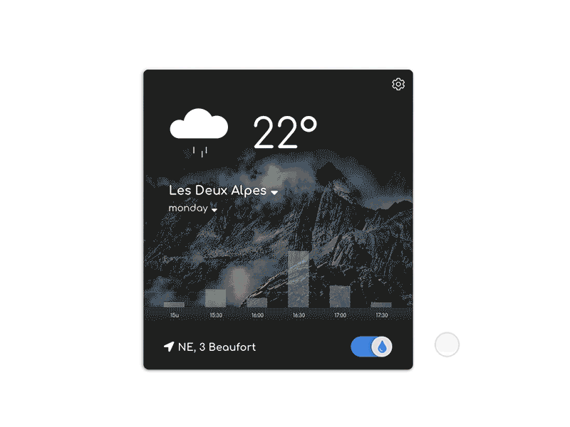 Weather Application application button switch ui ux weather
