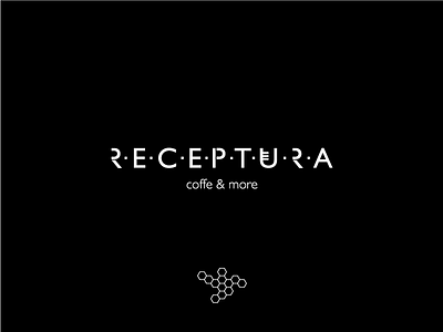 Logotype for Receptura Cafe buret cafe chemistry coffee grunge logo. logotype receptura recipe tea