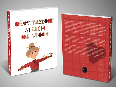 Book Cover for a childrens book Fearless Scarecrow book children concept cover graphic idea illustration scarecrow sparrow