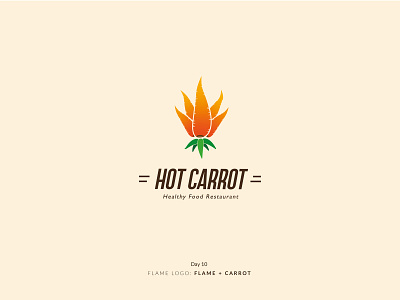 Daily Logo Challenge Day 10! Flame logo carrot dailylogo dailylogochallenge day10 fire flame food health healthyfood logo logodesign logodesigner logoideas logoinspire logomark logotype restaurant restaurant branding vegetable