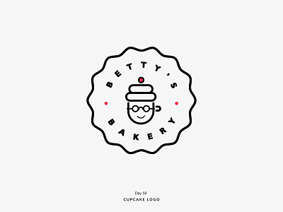 Daily Logo Challenge Day 18! - Cupcake logo bakery bettysbakery cherry cup cup cake cupcake dailylogo dailylogochallenge day18 logo logomark logotype sweet
