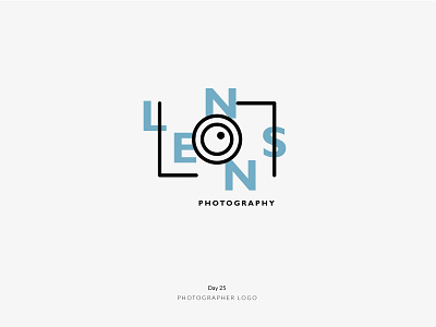 Daily Logo Challenge Day 25! - Photographer Logo brand branding camera camera logo dailylogo dailylogochallenge day25 lens logo logoidea logomark logotype photo photographer photographer logo