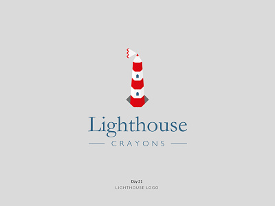 Daily Logo Challenge Day 31! - Lighthouse Logo branding crayons dailylogo dailylogochallenge lighthouse logo logoconcept logodesign logodesigner logoidea logoideas logomark logotype