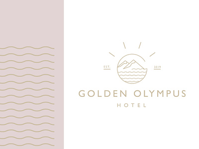 Golden Olympus Hotel logo branding gold greece greek hotel logo logodesign logodesigner logoidea logoinspire logomark logotype olimp see