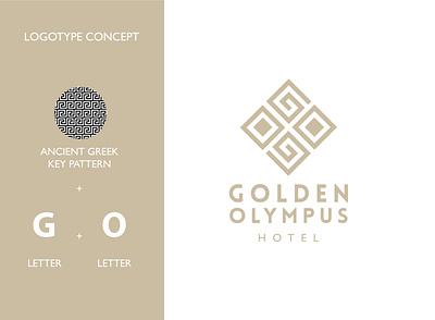Golden Olympus Hotel Logo brand branding greece greece hotel hotel logo logoconcept logodesign logodesigner logoidea logoideas logomark logotype