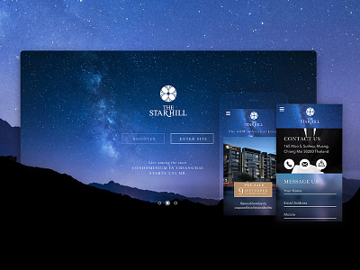 Starhill Chiangmai condominium website design digitalmedia graphicdesign ui uidesign webdesign website