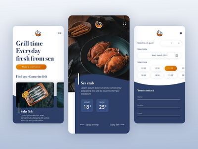 Grabbe grill bar design digitalmedia food graphicdesign mobile restaraunt ui uidesign webdesign website
