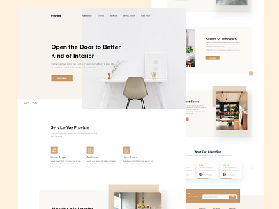 Interior Home Page Design