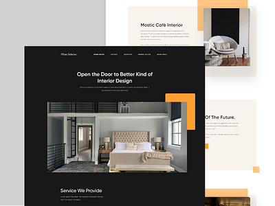 Interior Home Page Design Concept