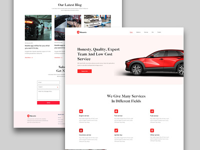 Auto Car Maintainence agency business finance android user experience bank credit debit card payment car maintainence car service design illustration new trend clean website template mobile app ios android user experience ux user interface ui web landing page