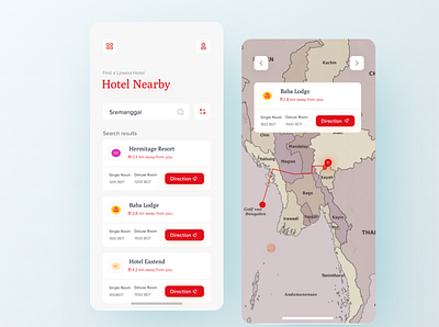 Hotel Finder App Design Concept account management agency business finance android ios app bitcoin money dashboad ui ux blockchain services contact mobile app new trend clean website template mobile app ios android uidesign user experience ux user interface ui
