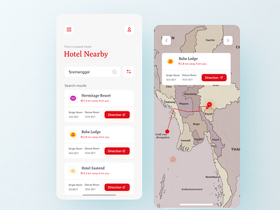 Hotel Finder App Design Concept