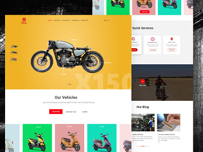Royal Enfield - Home page clean b2b sass dashboard motorcycle product design typography vehicle new trend clean website popular dribbble best shot royal enfield bike sayed rahman design works template mobile app ios android user experience ux user interface ui web landing page