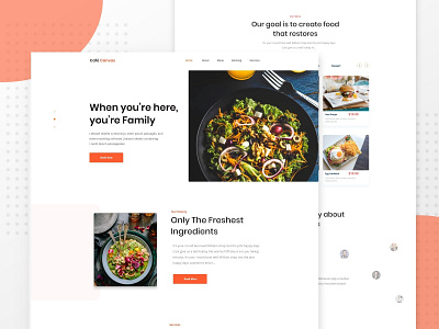 Home Page : Restaurant Website account management agency business finance cafe restaurant website new trend clean website restaurant website template mobile app ios android user experience ux web landing page