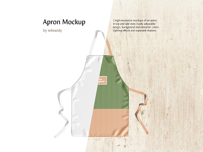 Apron Mockup apron baker bib chef chief cooking cotton dickey housewife kitchen maid mockup pinafore protect protection protective psd restaurant uniform waiter