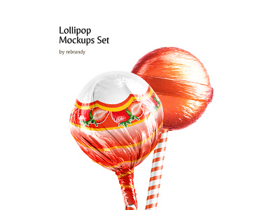 Lollipop Mockups Set candy caramel dessert download goody lolipop lolli lollipop lolly lolly pop lollypop lolypop mockup psd stick suckers sweet wrapped wrapper wrapping