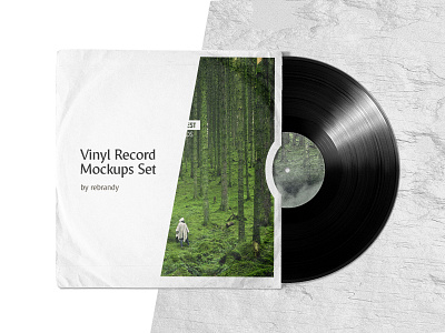 Vinyl Record Mockups Set