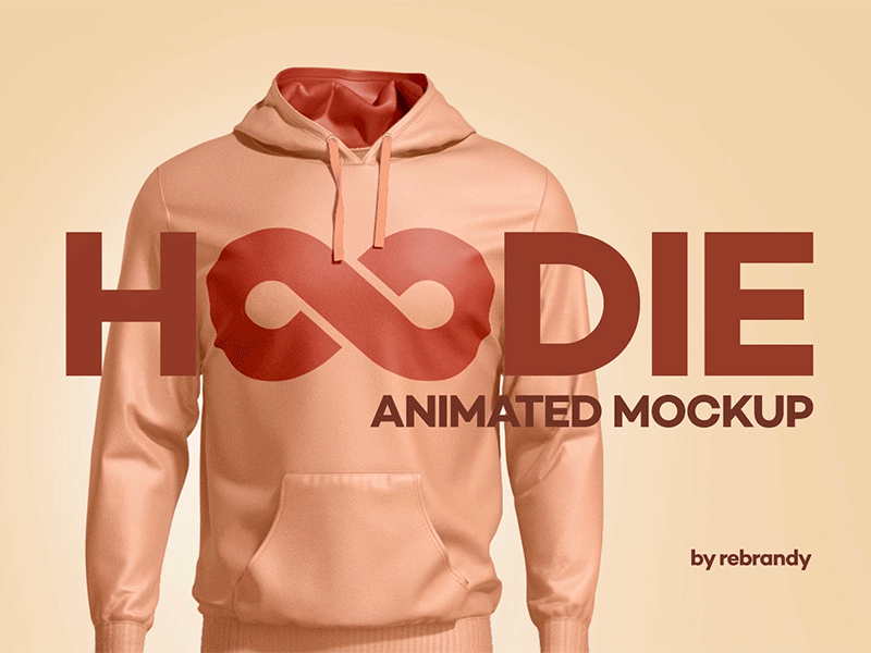 Hoodie Animated Mockup animated cloth clothing download fashion hood hooded hoodie hoody jersey loose overall mockup psd sleeve sport sweat shirt sweater sweatshirt tolstovka