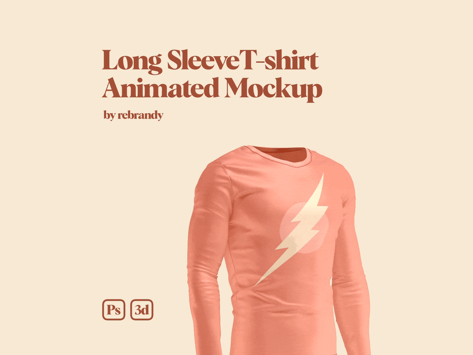 Long Sleeve T-shirt Animated Mockup animated cloth clothing cotton download fabric jersey longsleeve men mockup psd shirt sleeve slim sport sweater sweatshirt t shirt tee shirt tshirt