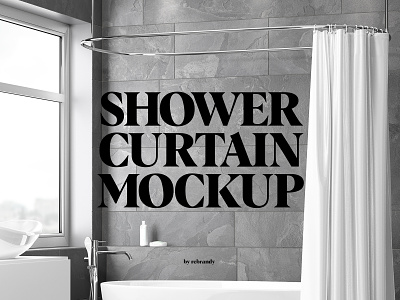 Shower Curtain Mockup