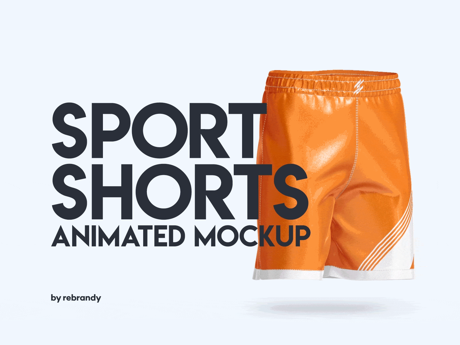 Sport Shorts Animated Mockup animated clothing download mockup pants psd sport sporty trousers wear