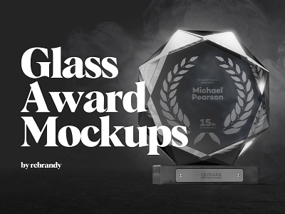 Glass Award Mockups