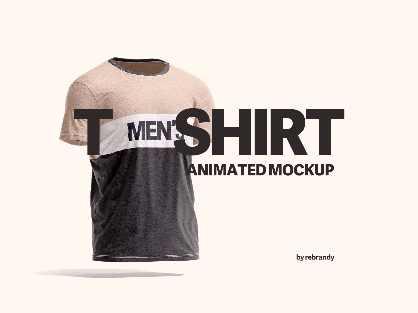 Men's T-shirt Animated Mockup animated animation clothing men mockup poloshirt sport t shirt wear