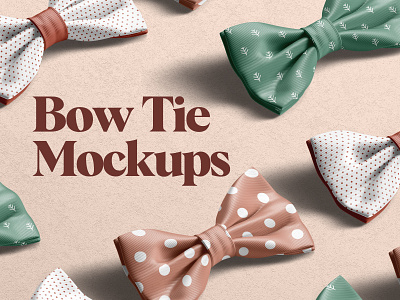 Bow Tie Mockups accessory bow butterfly ceremony cravat elegant mockup psd smoking