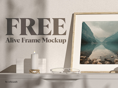 Free Alive Frame Mockup animated desk frame free freebie furniture mockup picture psd