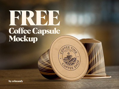 Free Coffee Capsule Mockup