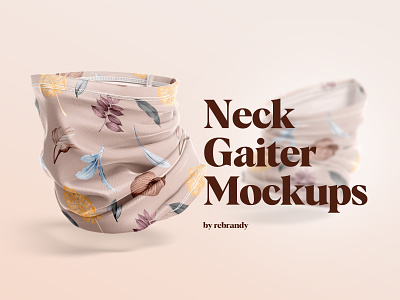 Neck Gaiter Mockups bandana buff mockup windproof