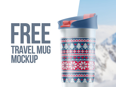 Free Travel Mug Mockup coffee download drink free freebie mockup psd tea thermal thermos