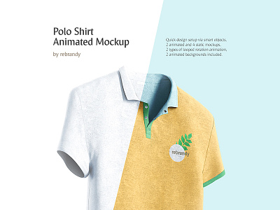 Polo Shirt Animated Mockup