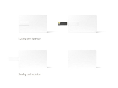 Download Wafer Usb Wallet Card Mockup By Alexandr Bognat On Dribbble