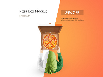 Download Pizza Box Mockup Designs Themes Templates And Downloadable Graphic Elements On Dribbble